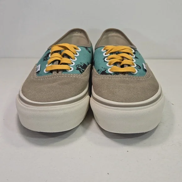 Vans Vault OG Sk8 Monkey Lo-Top Dune Tan & Blue Sneakers Mens 6½ Women's 8 - Picture 3 of 12